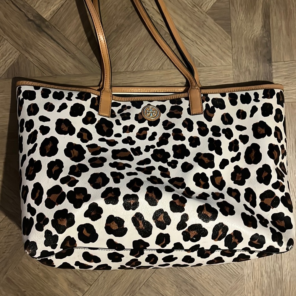 Tory Burch Leopard tote bag